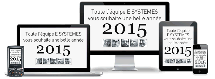 Quelle que soit votre résolution... Toute l'équipe E SYSTEMES vous souhaite une bonne année 2015 !