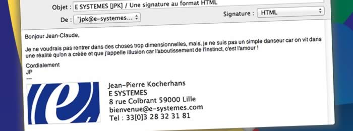 Une signature pour Mail au format HTML