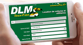 Le site web de DLM sur iPhone