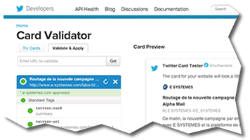 Centre des développeurs Twitter : le Card Validator !