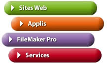 Web, Applications, FileMaker et services