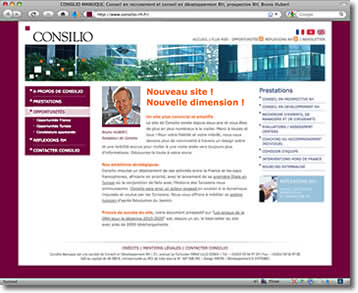 Le site web Consilio-rh